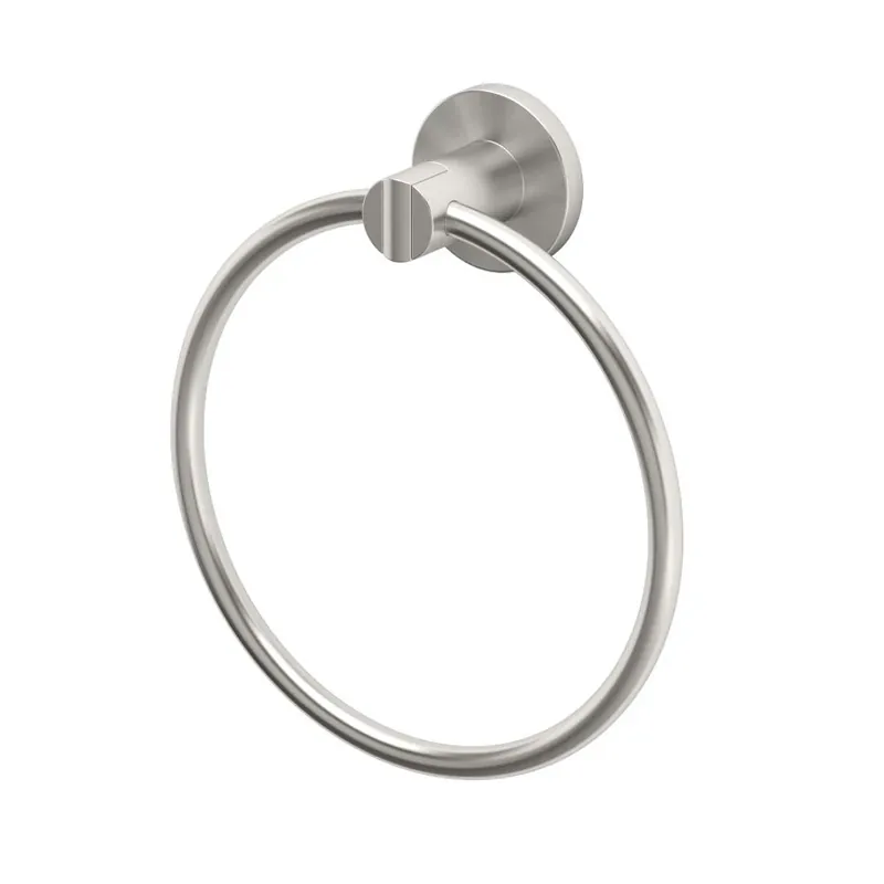 Channel Satin Nickel Wall Mount Towel Ring Model 4692
