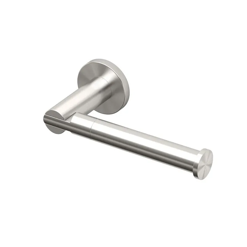 Channel Euro Single Post Toilet Paper Holder In Satin Nickel - Model 4693