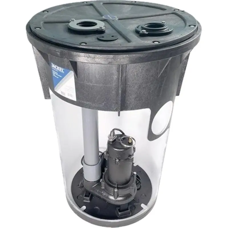 Jackel 1/2 Hp 6420 Gph Cast Iron Tethered Float Switch Sewage System