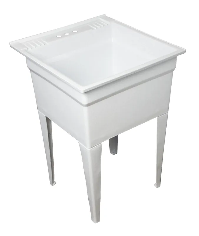 Heavy Duty Large Single Bowl Utility Tub For Plumbing And Home Use