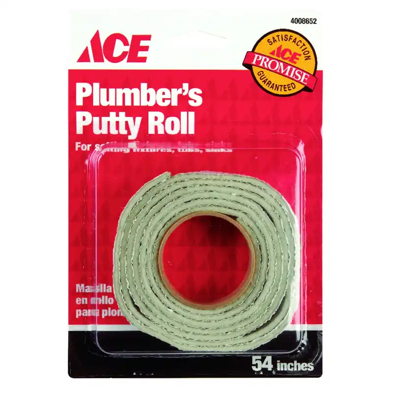 White 3/4 In. W X 54 In. L Plumber‘s Putty Roll For Fixtures
