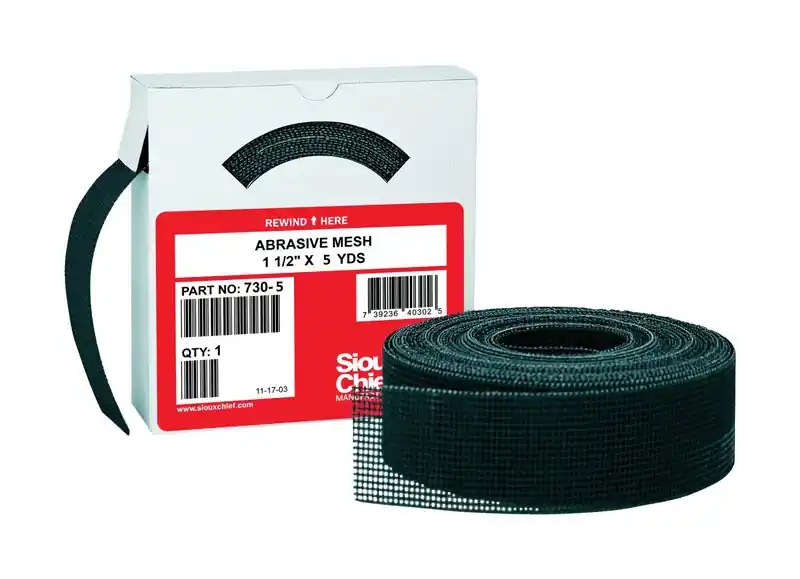 Sioux Chief 180 In. L X 1-1/2 In. W 180 Grit Abrasive Mesh Sandpaper 1 Pk