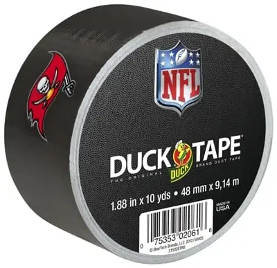 Duck 240550 1.88 In. X 10 Yard Tampa Bay Buccaneers NFL Licensed Duck Tape