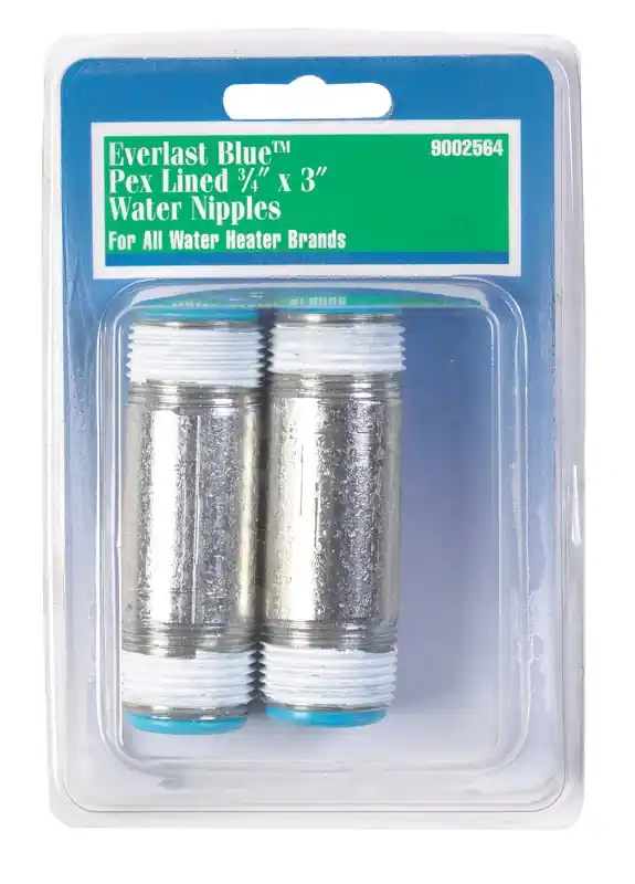 Pex Lined Water Heater Nipples 3 In. Height 3/4 In. Diameter