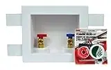 1-1/2 Inch Quarter-turn Ball Valve Copper Sweat Washing Machine Outlet Box