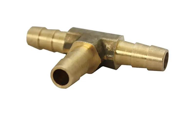 JMF Company Brass 5/16 In. D X 5/16 In. D Tee Connector 1 Pk