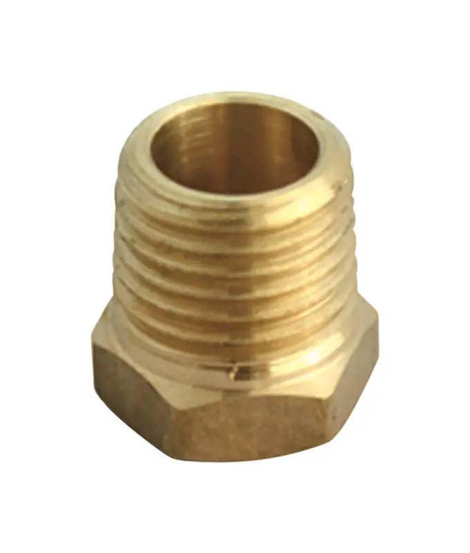 Ace 1/2 In. Male X 1/8 In. Dia. Fpt Yellow Brass Hex Bushing