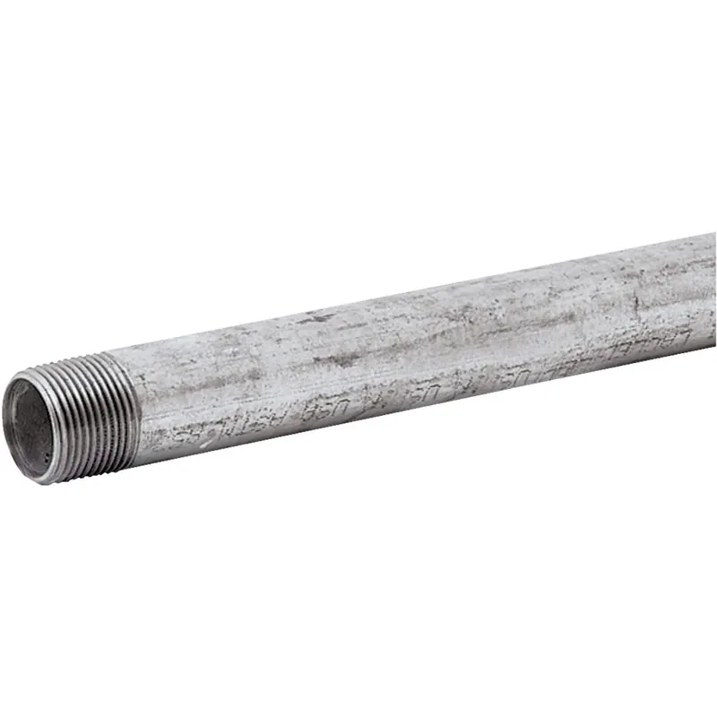 1-1/4 Inch X 10 Feet Carbon Steel Threaded Galvanized Pipe