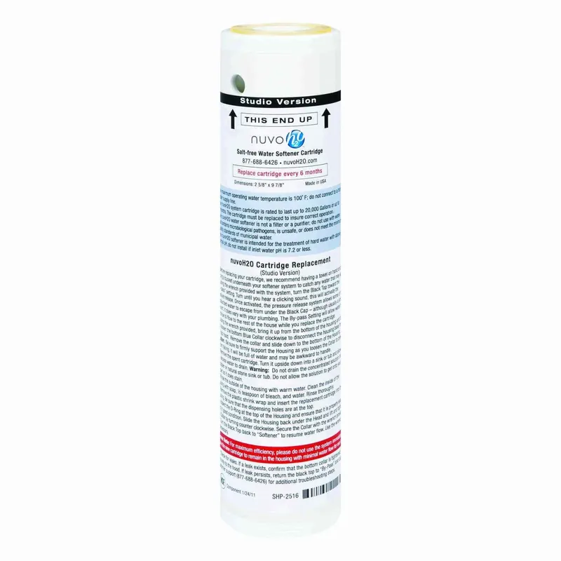 Studio Salt-free Water Softener Replacement Cartridge 20,000 Gallons