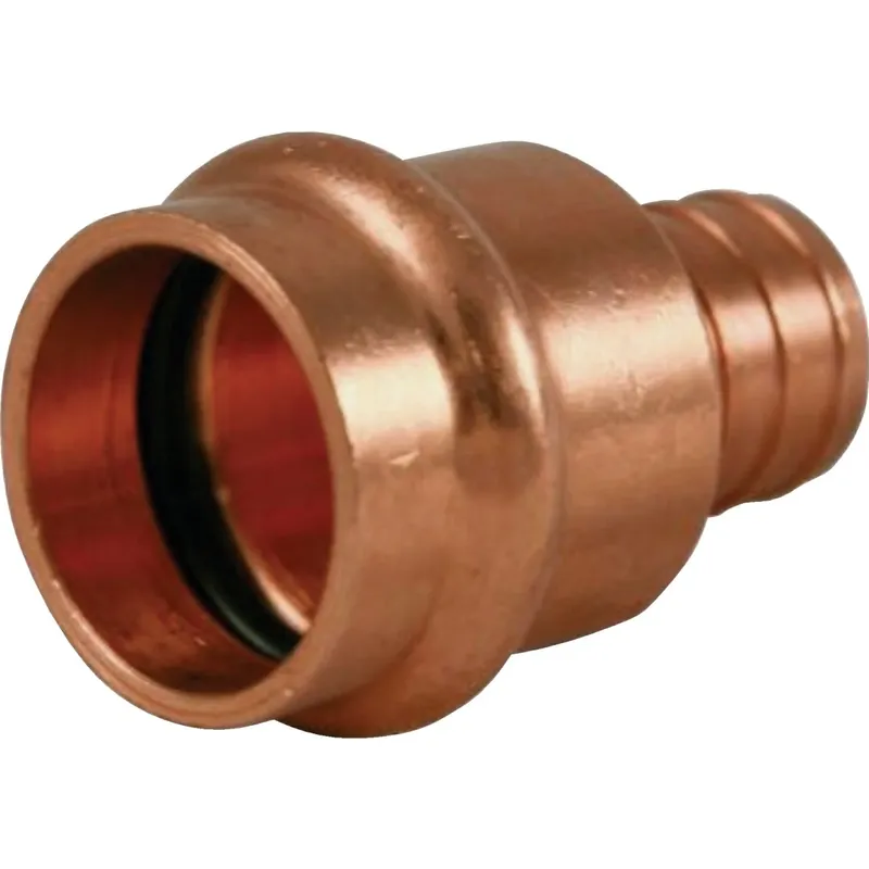 1/2 Inch Press X 1/2 Inch Pex Copper Adapter For Plumbing Connections