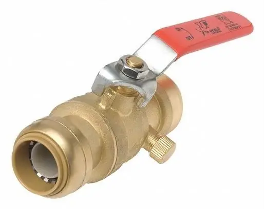 22305-0000lf Inline Push-fit Ball Valve, 3/4 Inch, 200 Psi