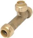 3/4 X 3/4 X 3/4 Inch Lead Free Slip Tee - Sharkbite Max Push Fit Fitting