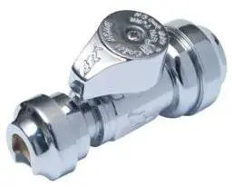 Sharkbite 23049-0000 1/2" X 1/4" Straight Valve For Plumbing