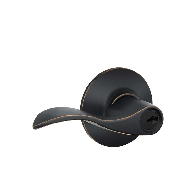Aged Bronze Accent Entry Door Lever F51aacc716 For Keyed Exterior Doors