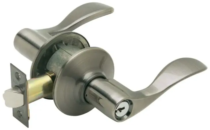 F51vacc620 Antique Pewter Accent Entry Lever Lockset For Residential Doors