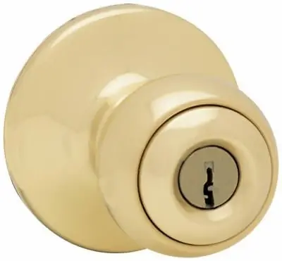 Lock Gac531 Y3 Ms 6lr1 K3 Yukon Entry Door Knob Bright Brass Finish