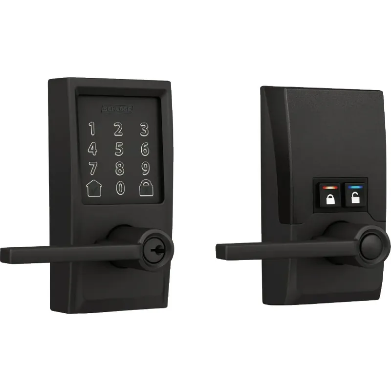 Schlage Encode Matte Black Metal Wi-Fi Deadbolt With Latitude Lever