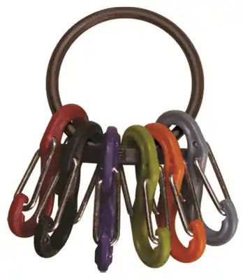 S-biner Key Ring Krg-03-01, Black Plastic, Durable And Versatile