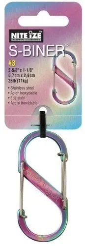 S-biner Stainless Steel Size No. 3 - Spectrum Multi-use Clip