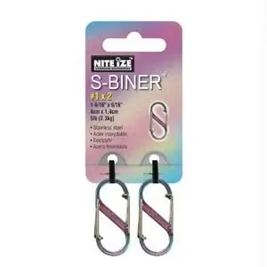Nite-Ize SB1-2PK-07 S-Biners Size 1 2 Pack Spectrum