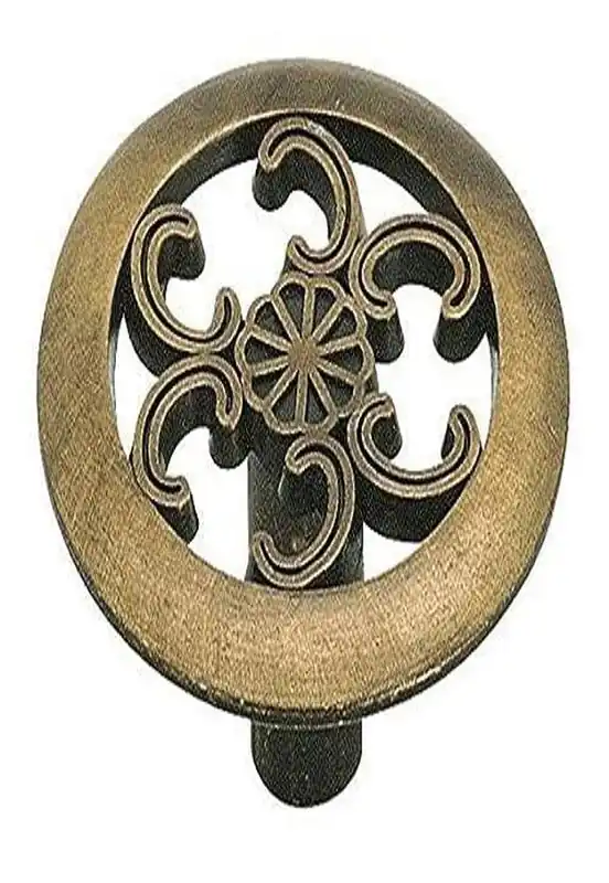 1.25-In. Wrought Iron Rope Cabinet Knob