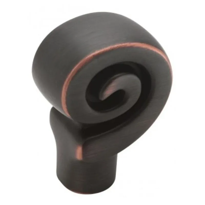 Swirl‘z 1-1/8 In. Oil-rubbed Bronze Cabinet Knob By Amerock