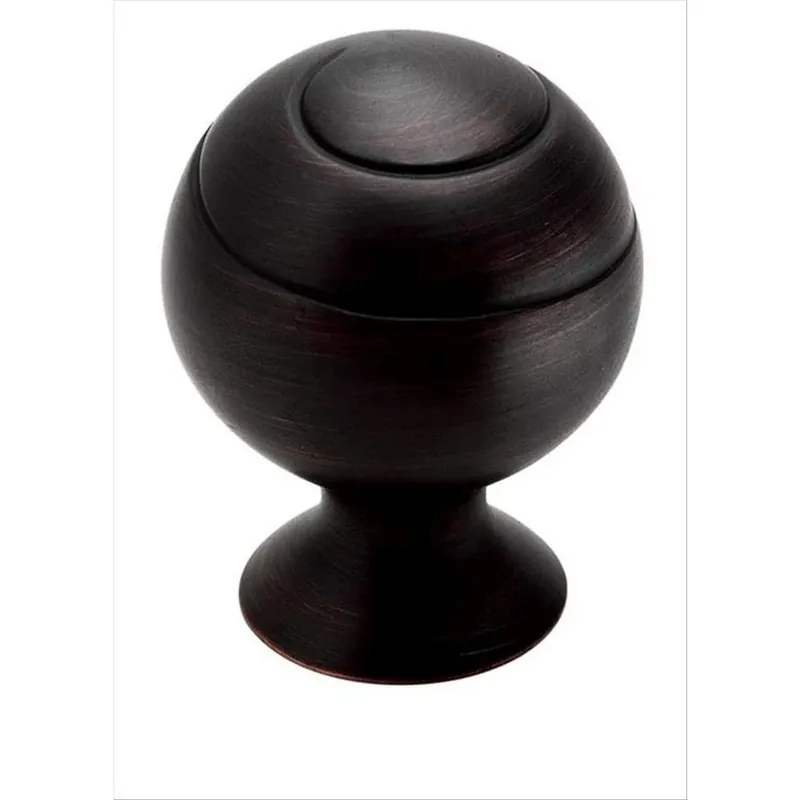 Swirl‘z 1-1/8 In Diameter Oil-rubbed Bronze Cabinet Knob By Amerock
