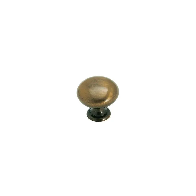Allison 1-1/4 Inch Round Cabinet Knob - Antique Brass Finish