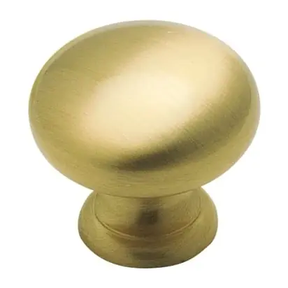 Bp1950-brb 1.25 Inch Brushed Brass Round Cabinet Knob