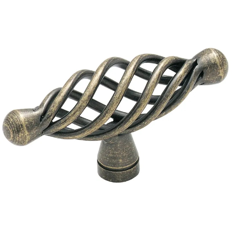 Village Classics Weathered Brass Rectangular Cabinet Knob 2-5/8 In.