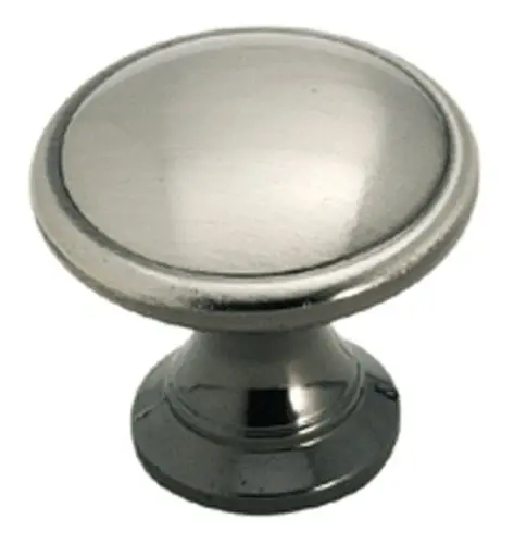 1-1/4-inch Pewter Hint Of Heritage Round Cabinet Knob Bp1466-pwt