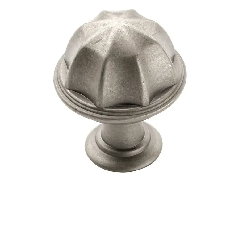 Eydon Weathered Nickel Mushroom Cabinet Knob 1 In. Model Bp53035-wn