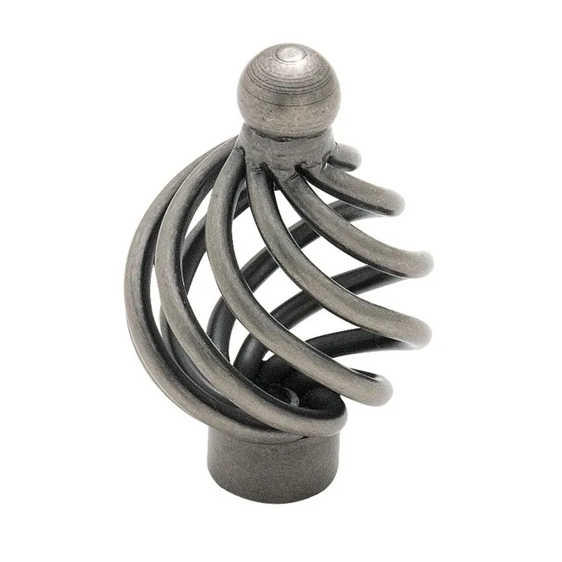 Village Classics 1-3/8 Inch Weathered Nickel Birdcage Cabinet Knob By Amerock