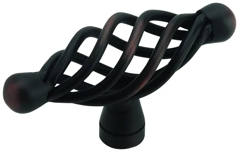2.60x.87-Inch Bronze Bird Cage Cabinet Knob