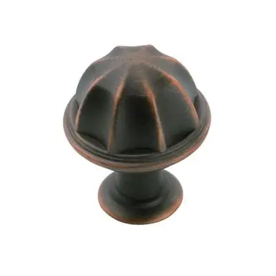 Amerock 1-in Oil-Rubbed Bronze Eydon Mushroom Cabinet Knob