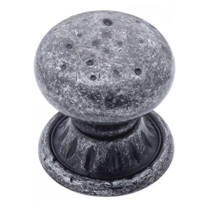 1-1/4-Inch Wrought Iron Dark Eclectic Cabinet Knob