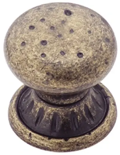 Ambrosia 1-1/4 Inch Weathered Brass Round Cabinet Knob - Model Bp4485r2