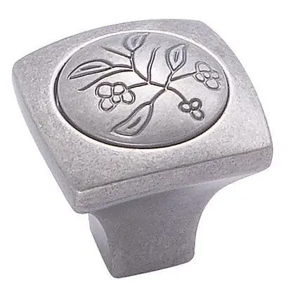 Bp4475wn Vineyard Square Knob 1-1/8 Inch Weathered Nickel Finish
