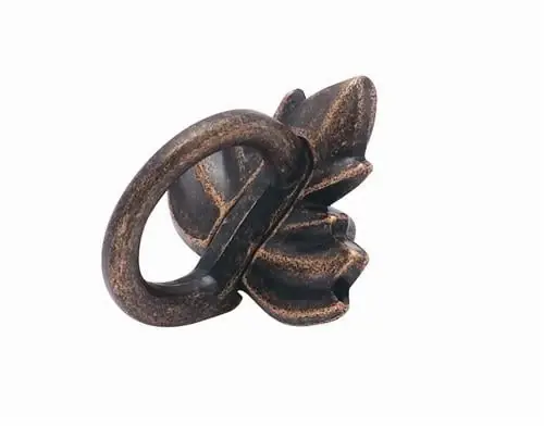 Bp4452-rbz Nature‘s Splendor Leaf Finger Pull - Rustic Bronze, 1-1/2 Inch