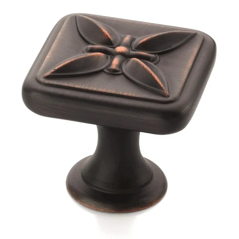 Sundara 1-1/8 In. Oil Rubbed Bronze Square Cabinet Knob By Amerock