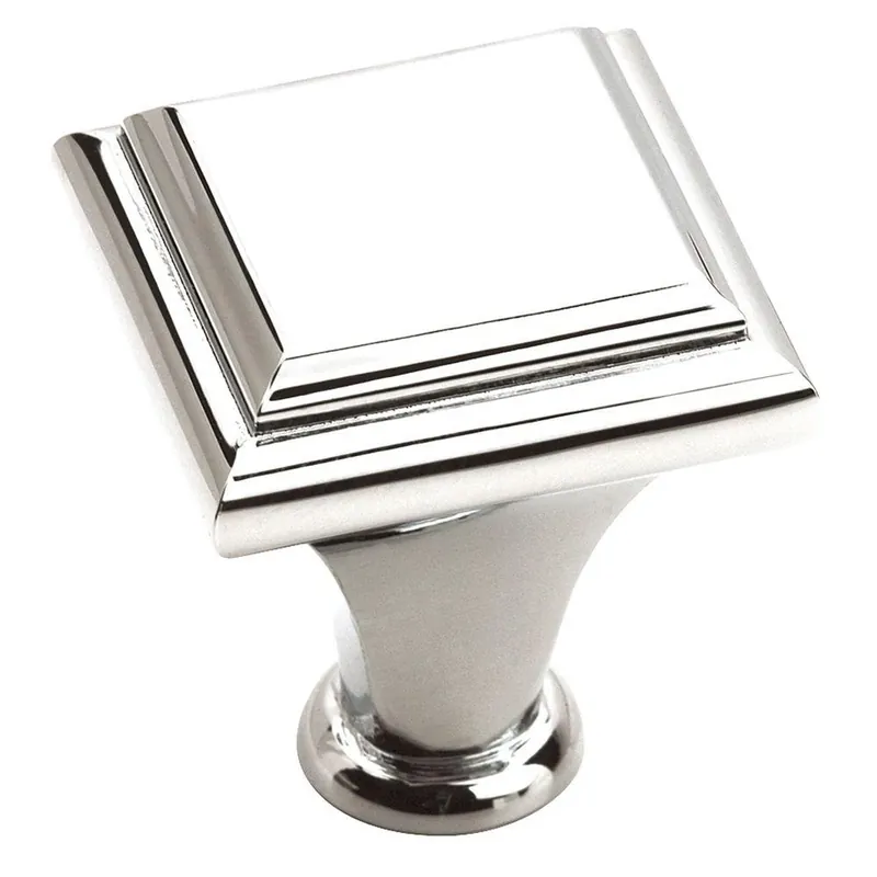 Manor Polished Chrome Square Cabinet Knob 1 In. Model Bp2613126