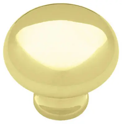 Polished Brass Logan Cabinet Knobs, 2-Pk.