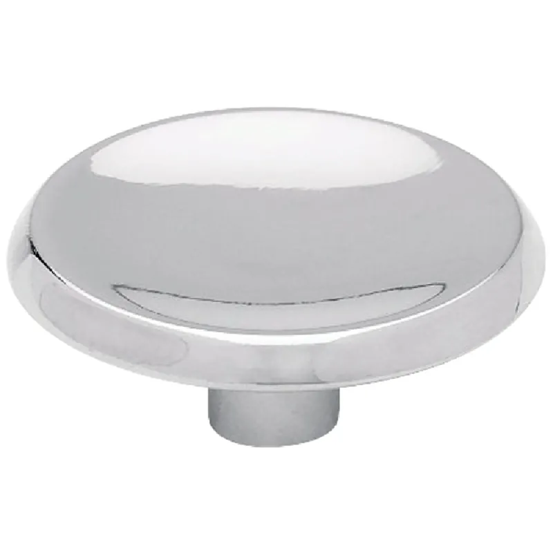 Polished Chrome Concave Cabinet Knobs, 2-Pk.