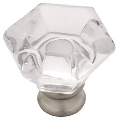 Faceted Acrylic Cabinet Knobs, 2-Pk.
