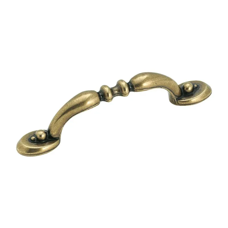 Brass And Sterling Traditions 3" Center-to-center Burnished Brass Pull - Model Bp1303-o77