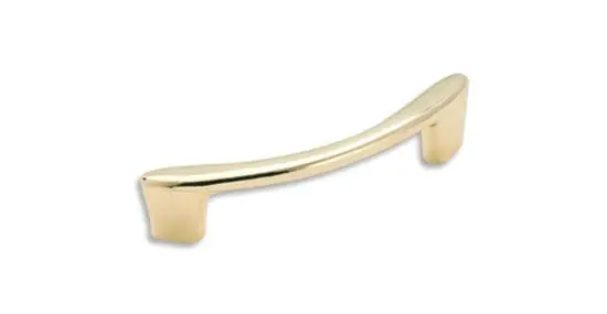 Bp3415-3 Polished Brass 2-3/4" Center Bow Cabinet Pull - Allison Value Collection