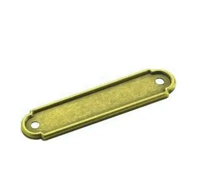 Bp3422-bb 3-inch Center Pull Backplate In Burnished Brass