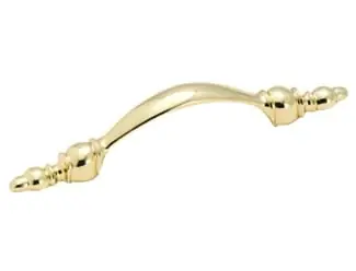 Bp7503 Polished Brass 3 Inch Center Bow Cabinet Pull - Allison Value Collection
