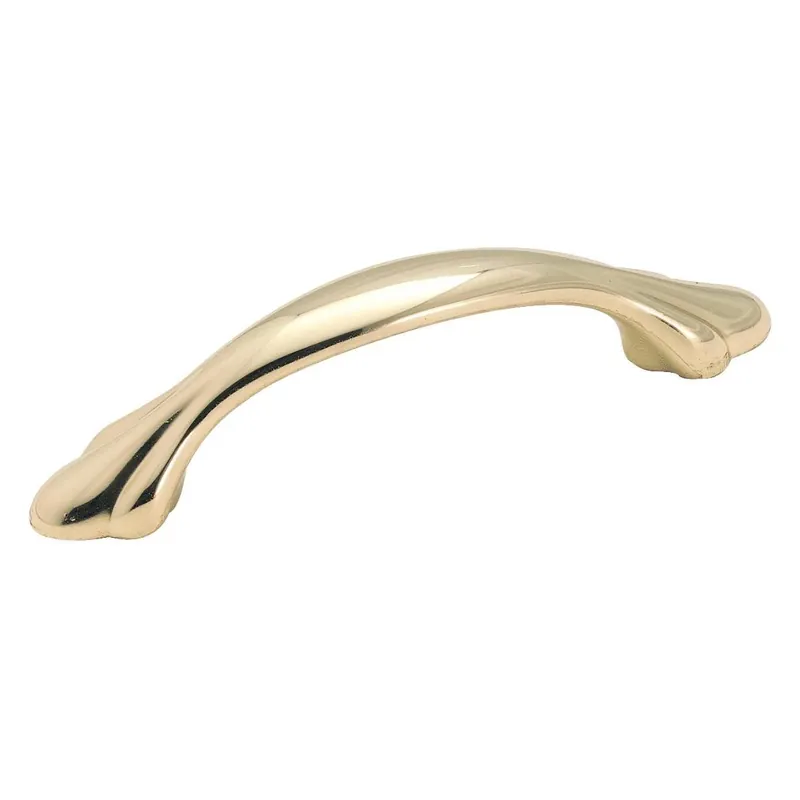 Radiance 3 Inch Polished Brass Cabinet Pull Bp1394-3