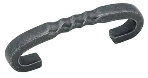 Inspirations 3-inch Center To Center Wrought Iron Dark Cabinet Pull - Model Bp1584wid
